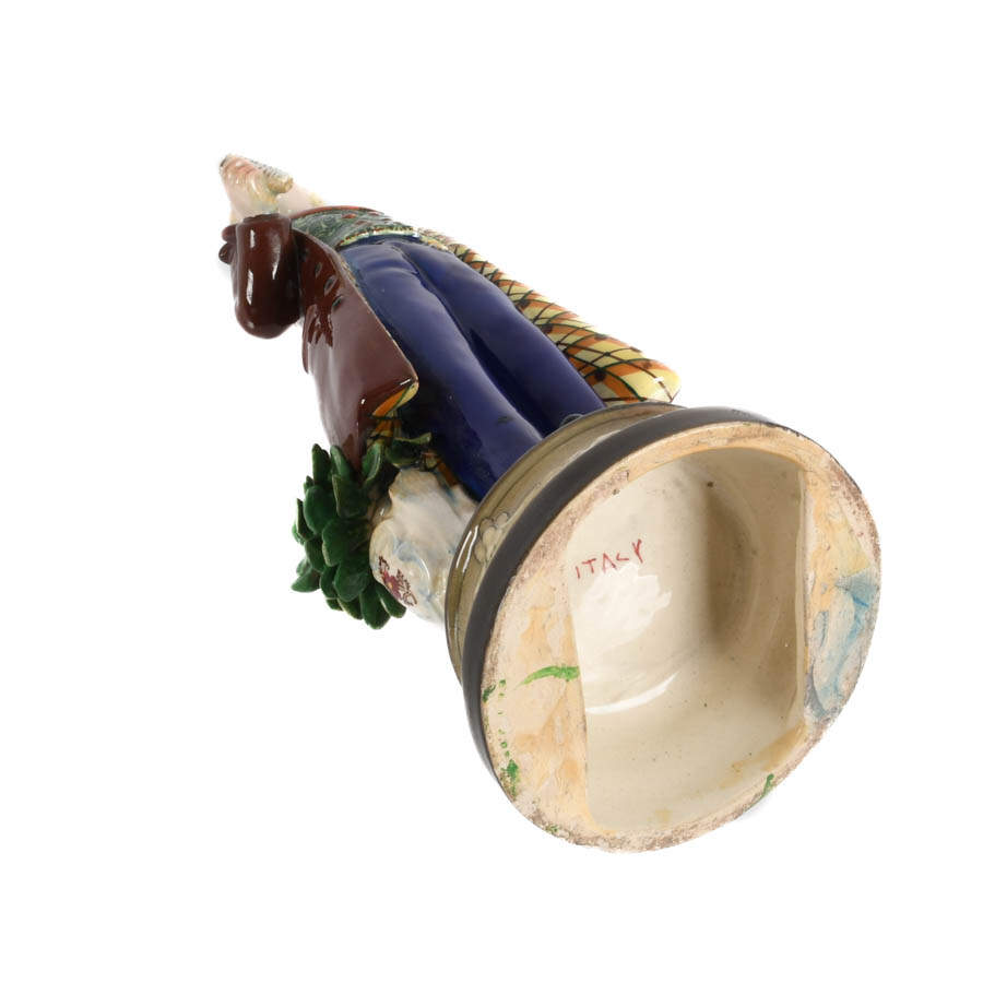 Italian Majolica Figural Statue-8