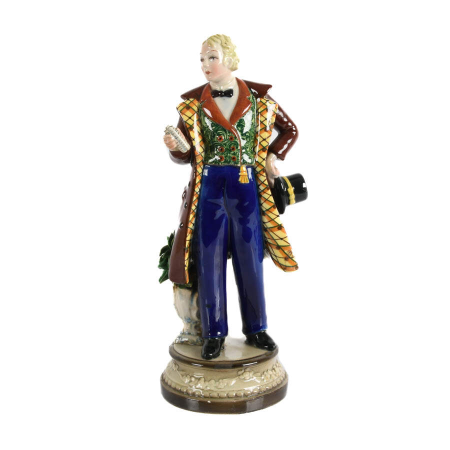 Italian Majolica Figural Statue-1