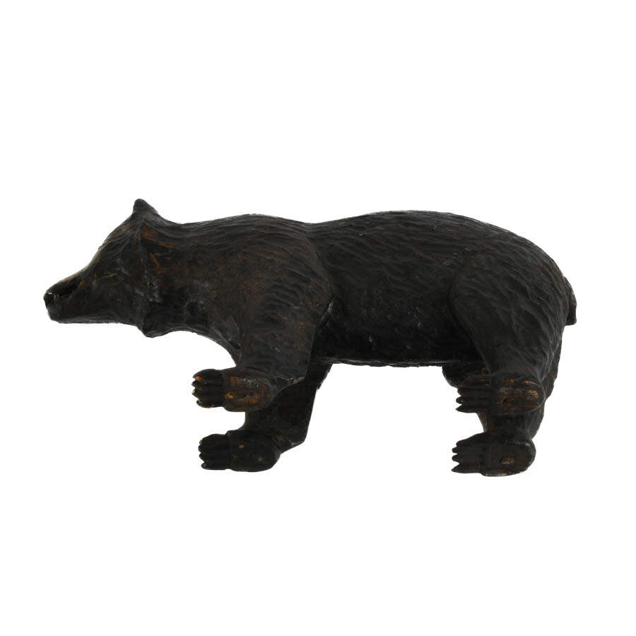 Black Forest Carved Wood Bear Figure-9