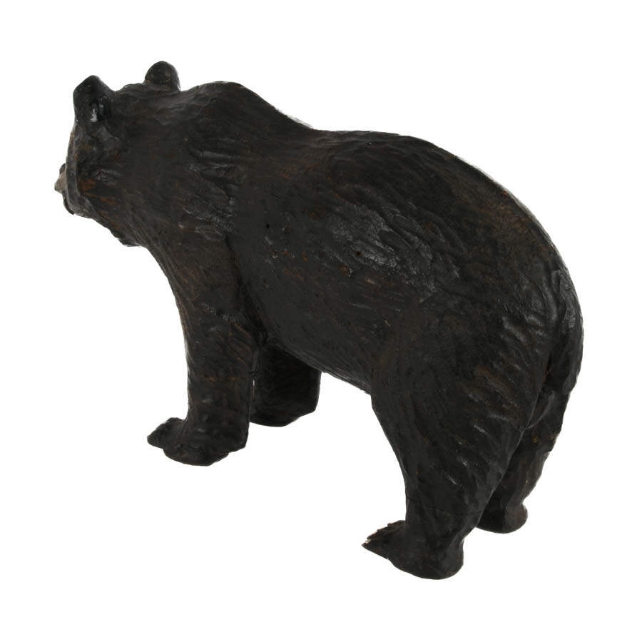 Black Forest Carved Wood Bear Figure-8