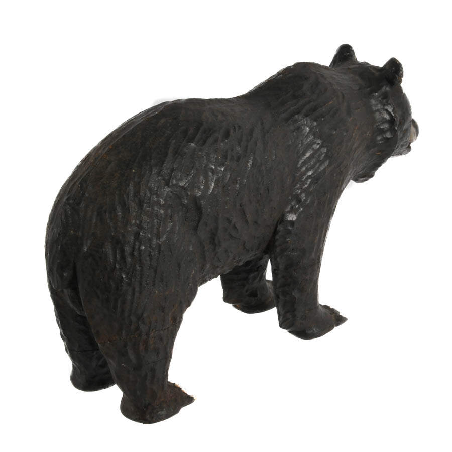 Black Forest Carved Wood Bear Figure-6