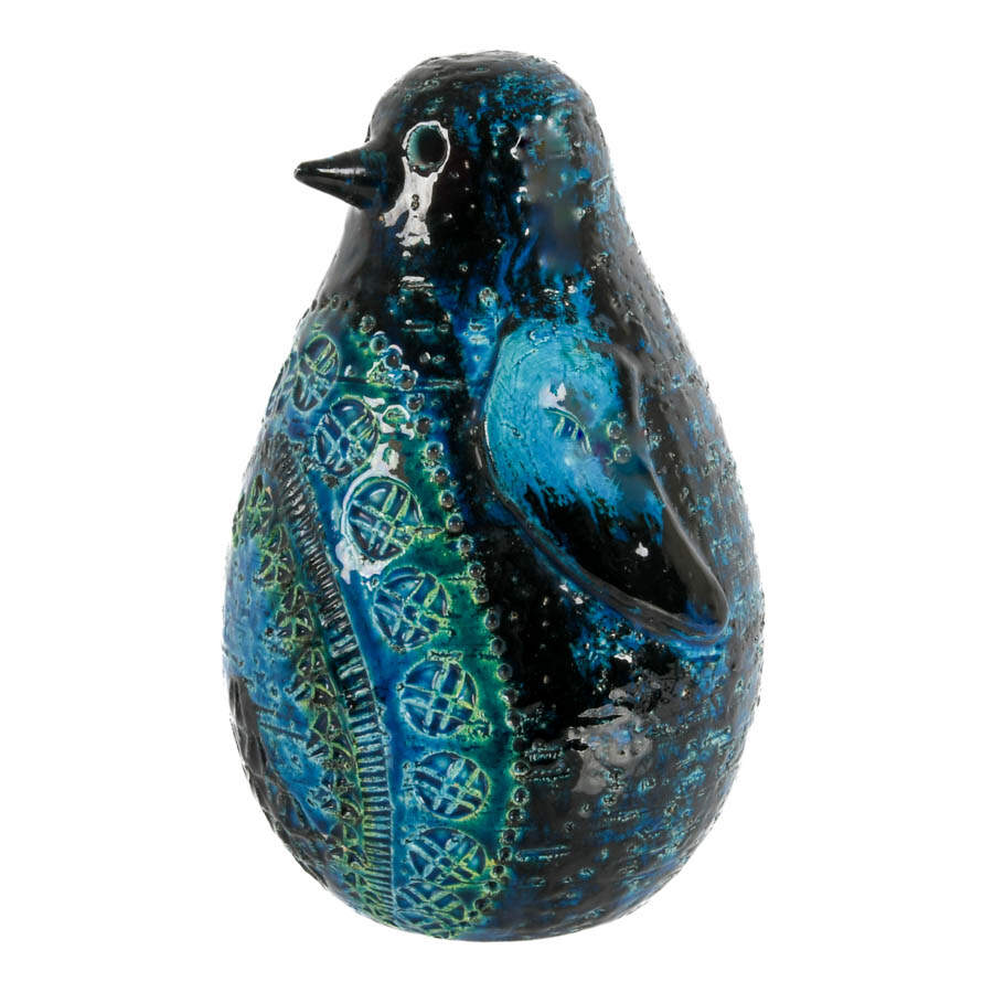 Bitossi "Rimini Blu" Mid-Century Ceramic Penguin Sculpture by Aldo Londi-3