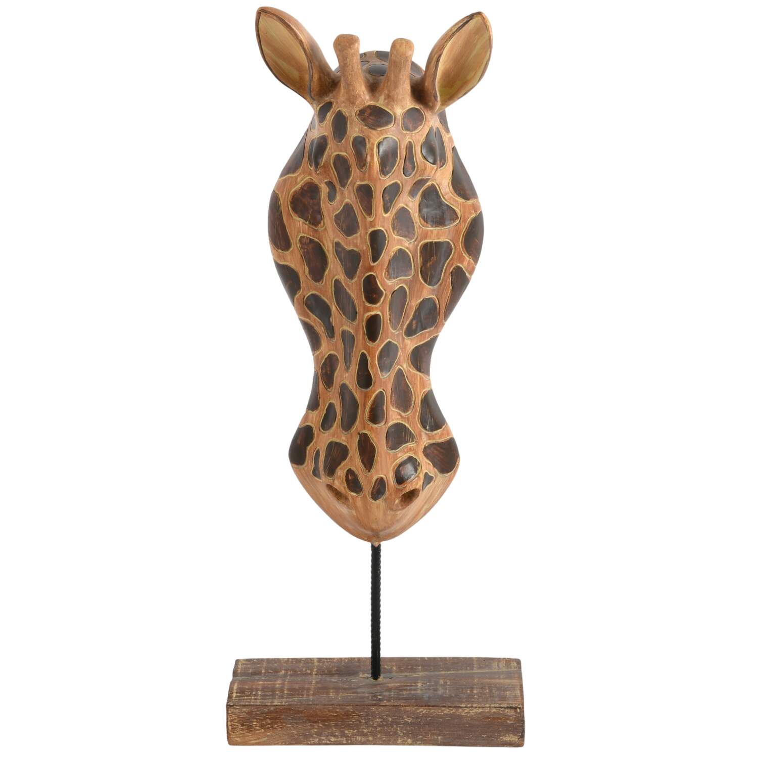 Composition Giraffe Bust on Stand-9