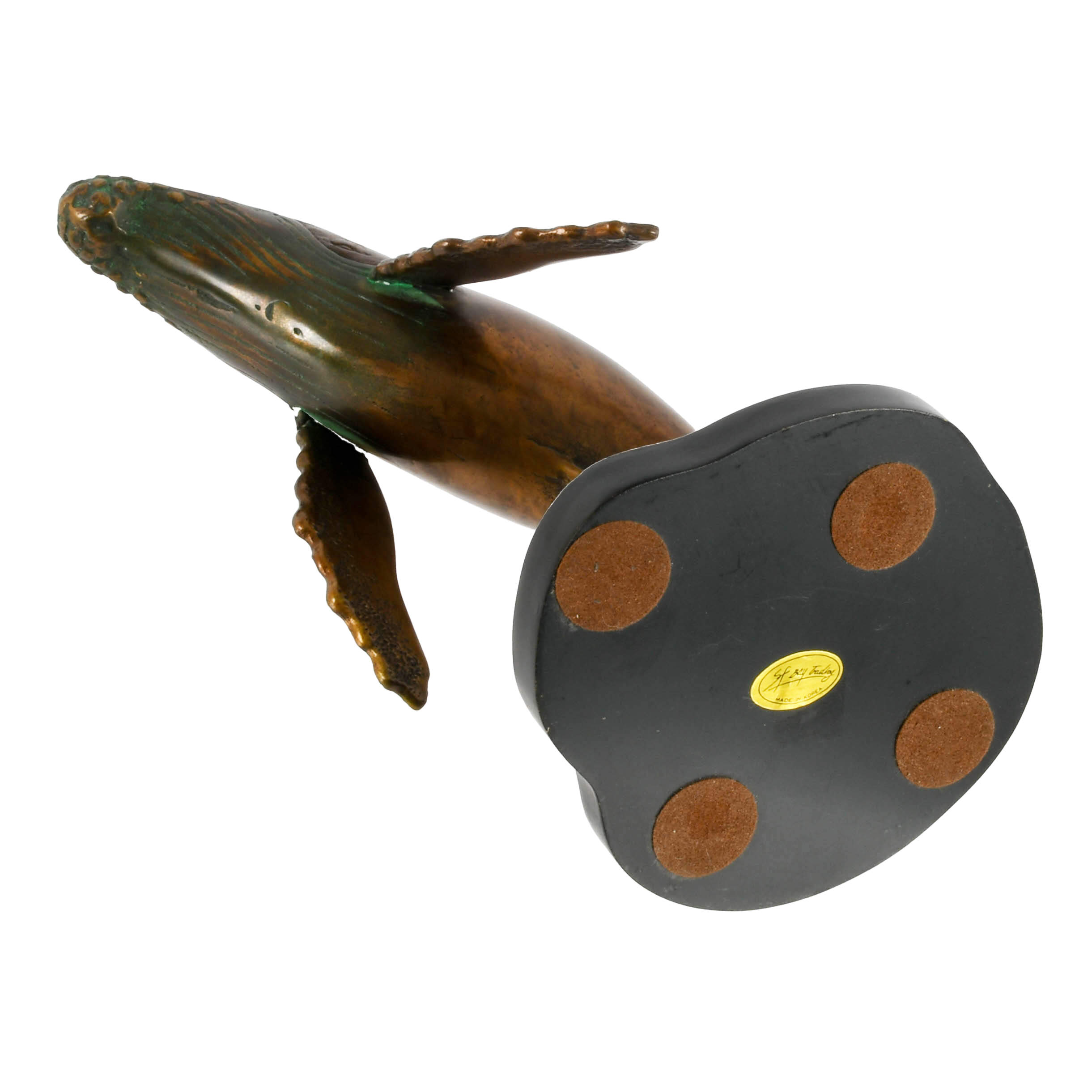 San Francisco Bay Trading Bronze Humpback Whale Statuette-8