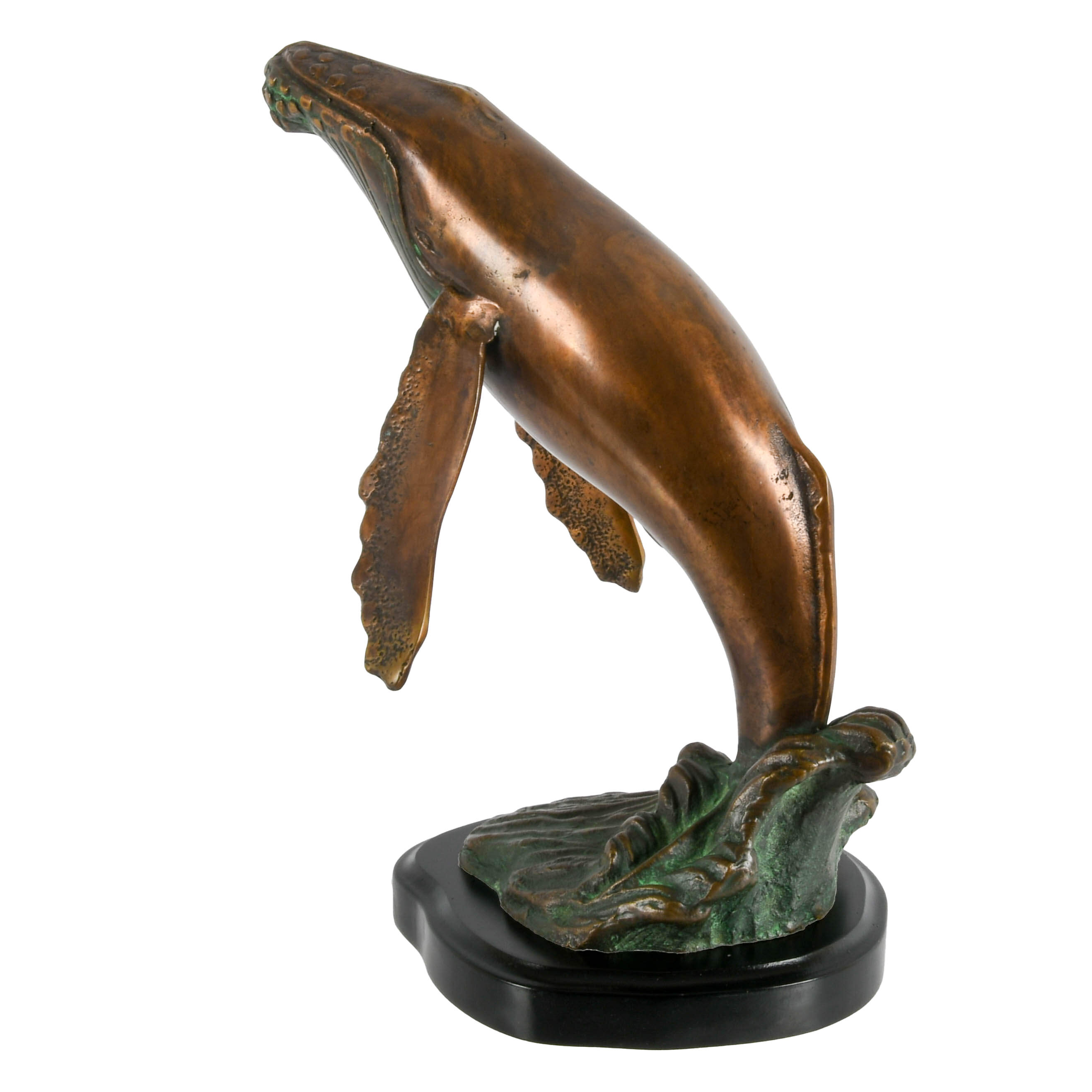 San Francisco Bay Trading Bronze Humpback Whale Statuette-4