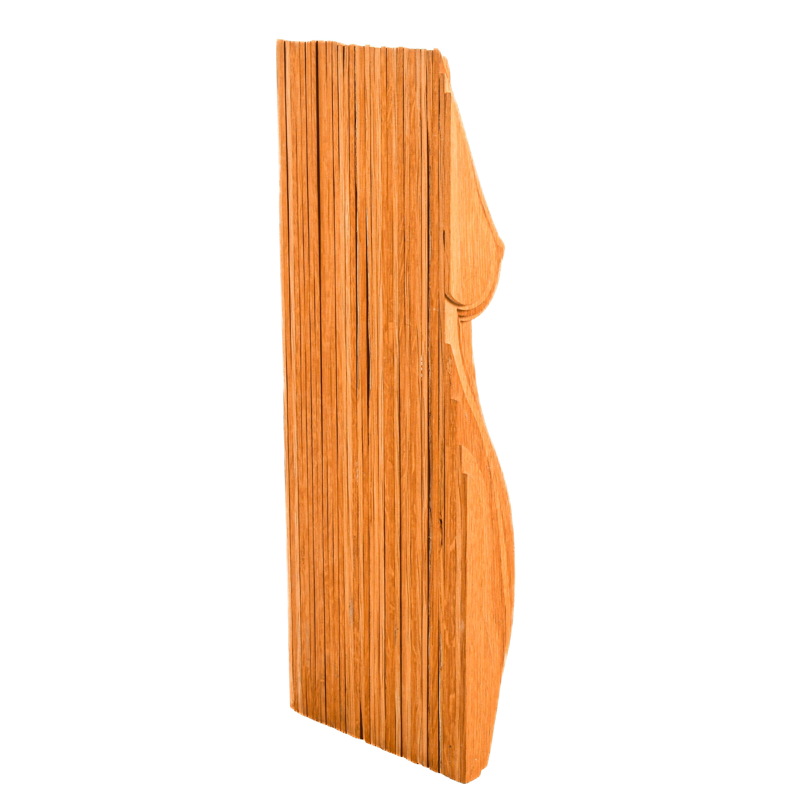 Signed Parametric Wood Torso Sculpture-7