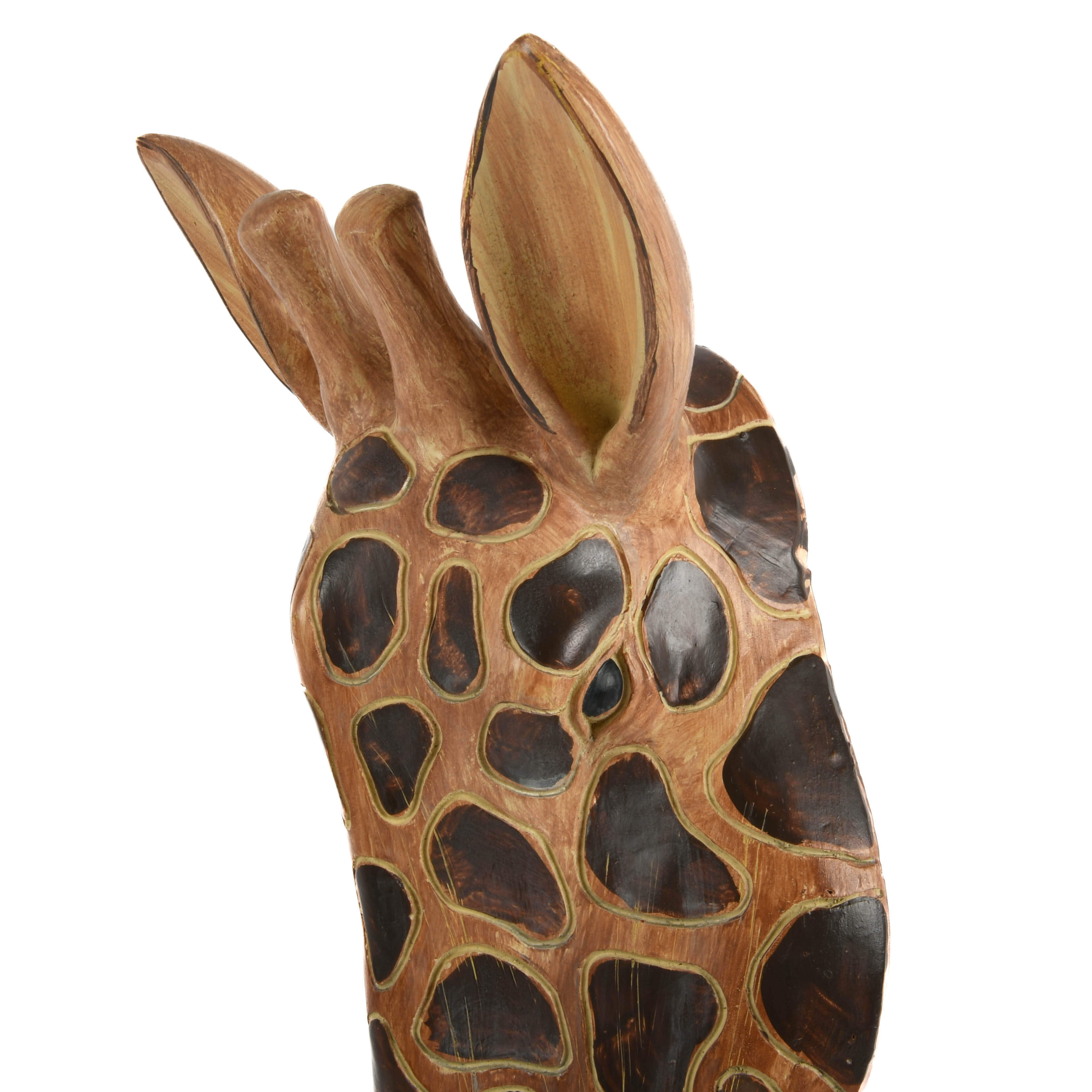 Composition Giraffe Bust on Stand-7