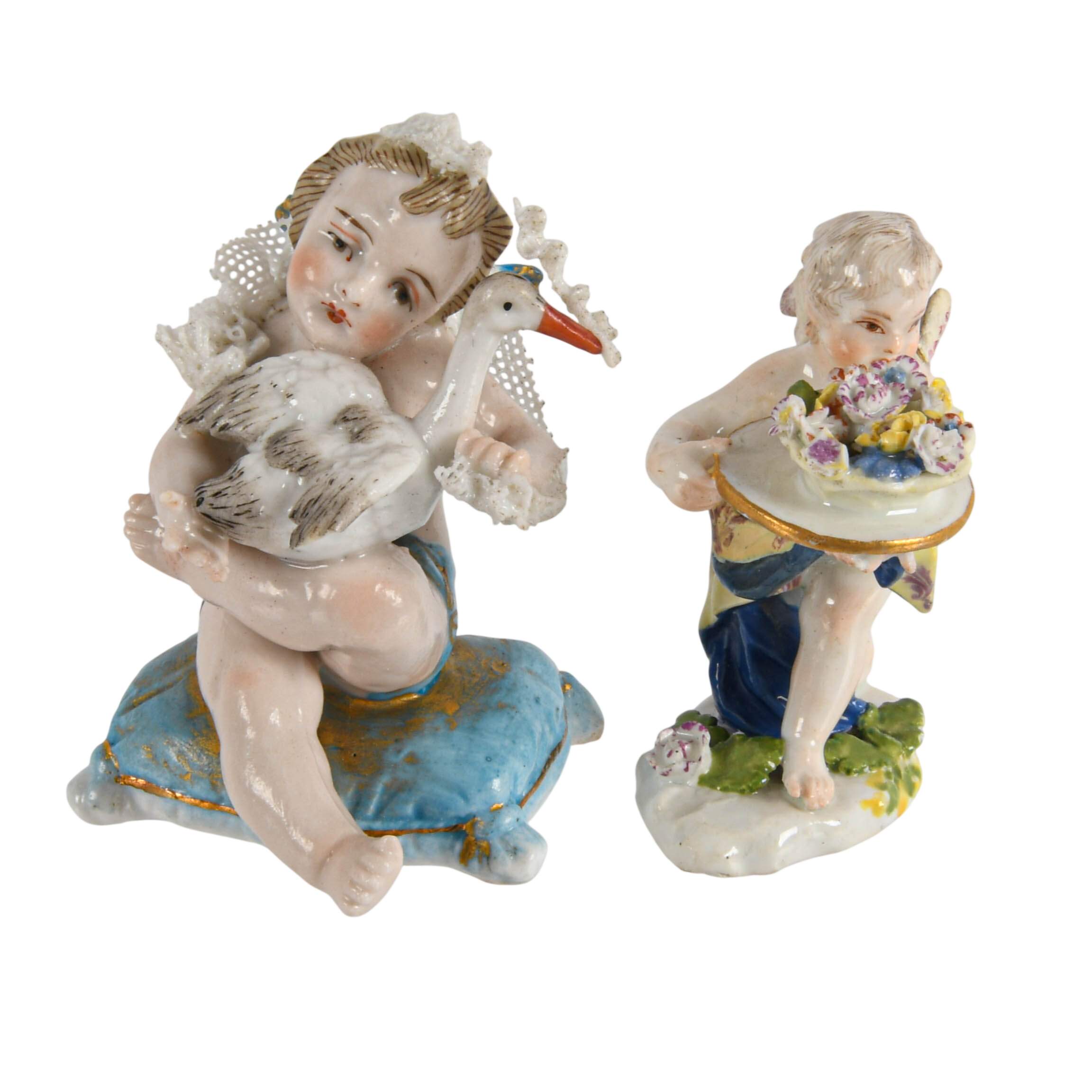 Grouping of Five Figural Miniature Figurines-9