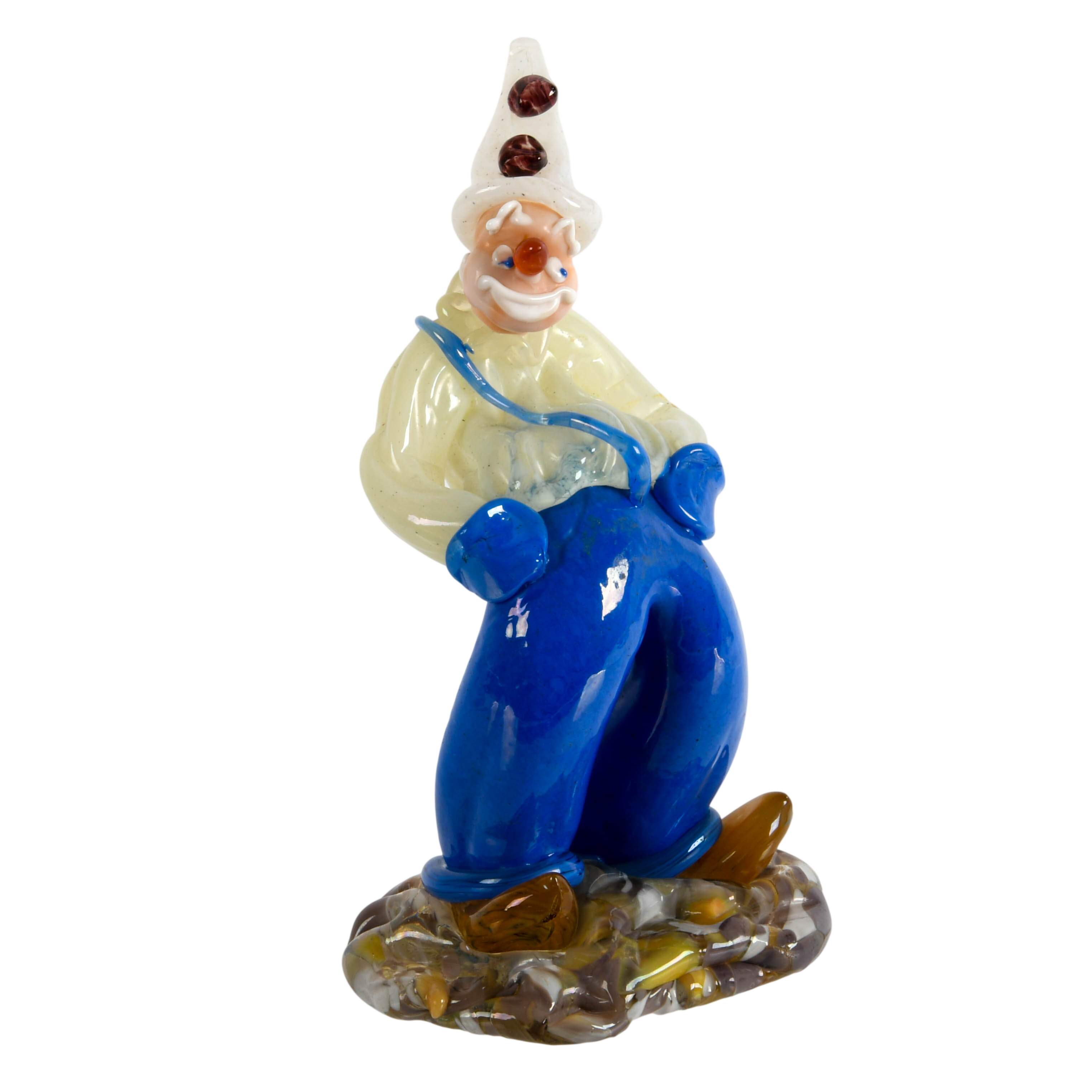 Czech Lampwork Glass Clown Attributed to Jaroslav Brychta-8