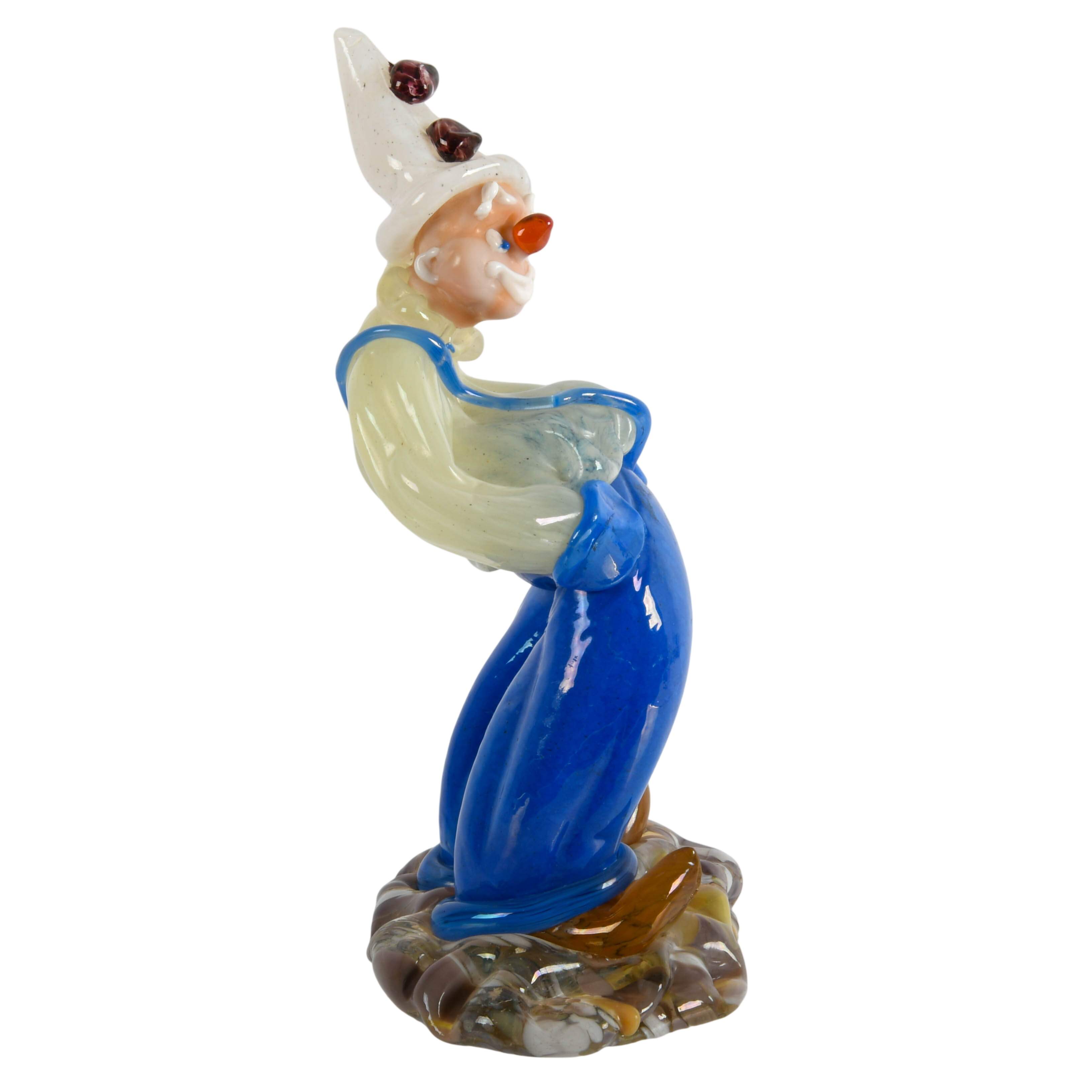 Czech Lampwork Glass Clown Attributed to Jaroslav Brychta-7
