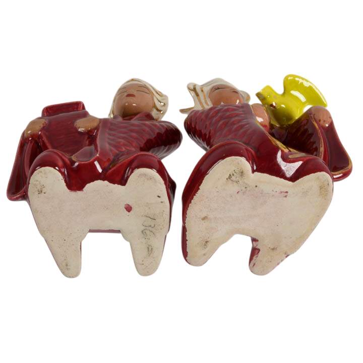 Pair of Mid-Century Miramar of California Asian Figurines-10