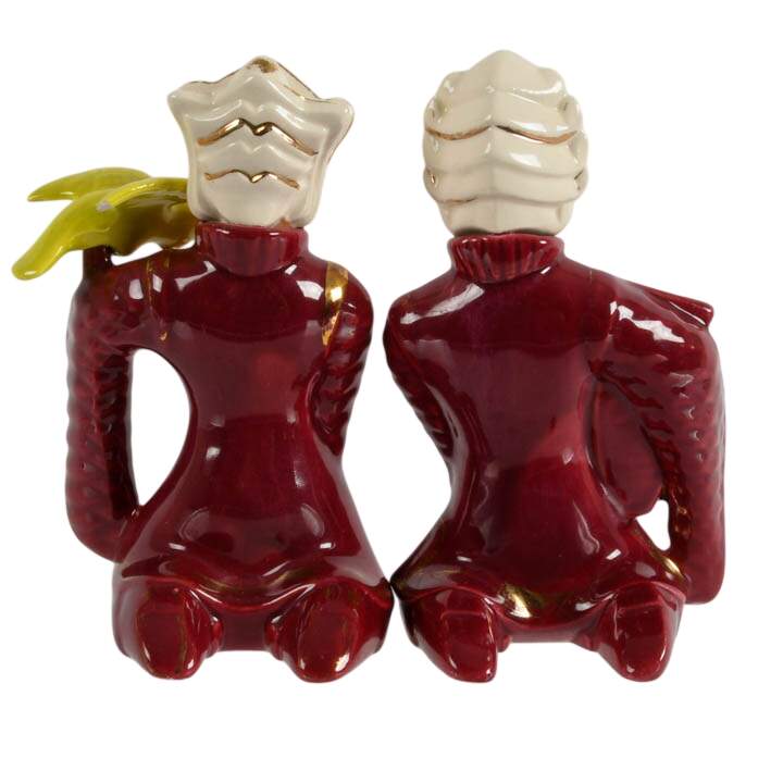 Pair of Mid-Century Miramar of California Asian Figurines-4