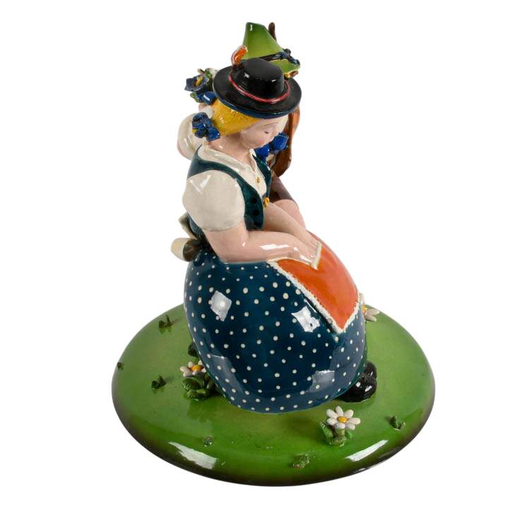 Signed Tarcisio Tosin Ceramic Courting Couple Figure-9