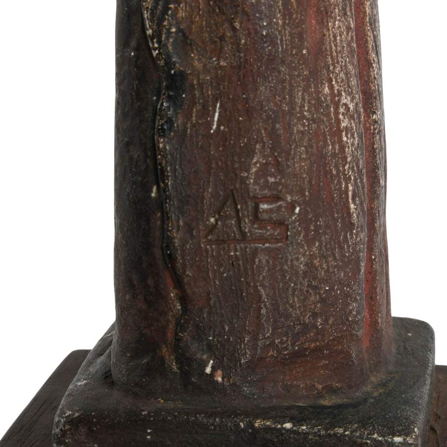 Antique Polychrome St. Francis of Assisi-5