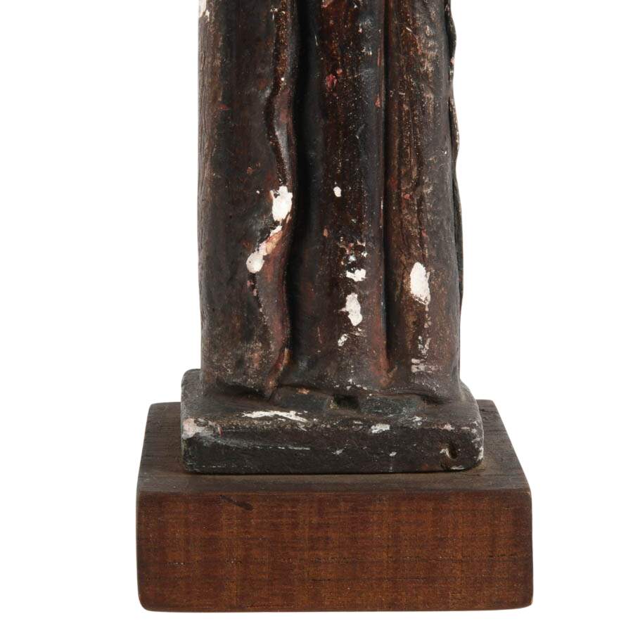 Antique Polychrome St. Francis of Assisi-3