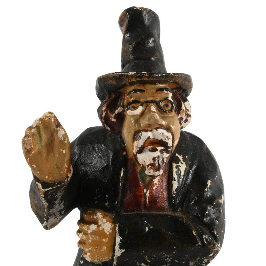 Antique Pair of Plaster Figurines-8