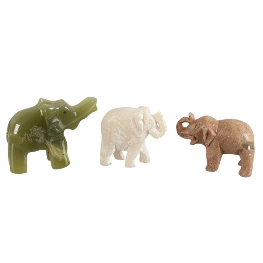Group of Five Stone and Crystal Animals and Friends-8