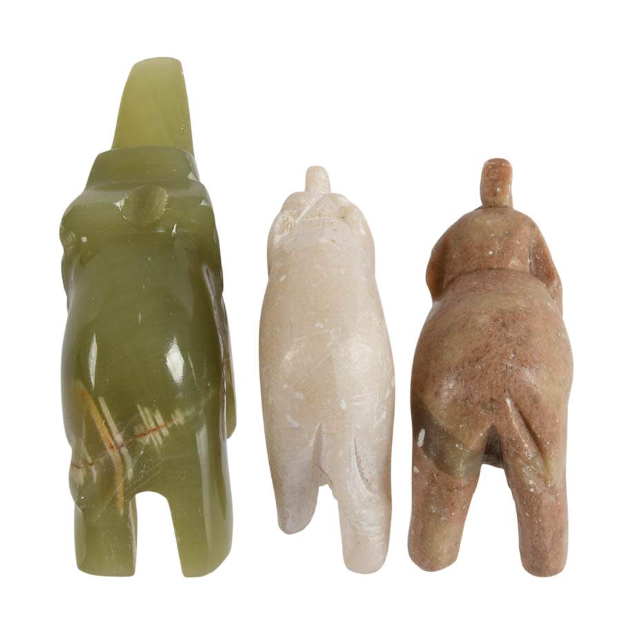 Group of Five Stone and Crystal Animals and Friends-3