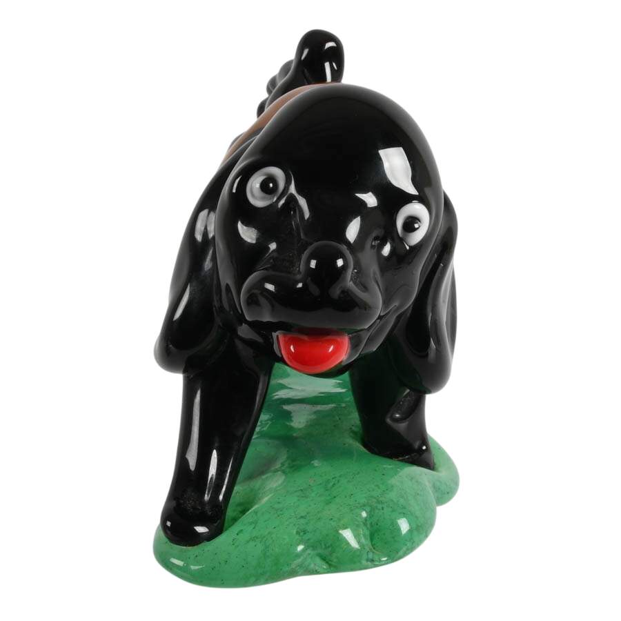 Pair of Art Glass Dog and Cat Figures-6