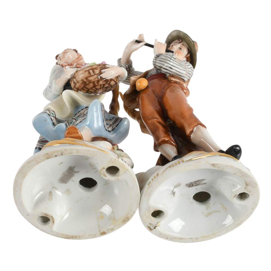 Pair of German Grafenthal Porcelain Pastoral Figurines-8