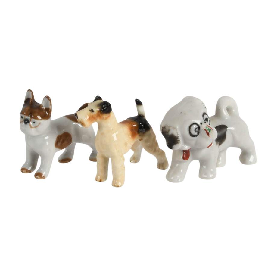 Pack of One Dozen Porcelain Dogs-4