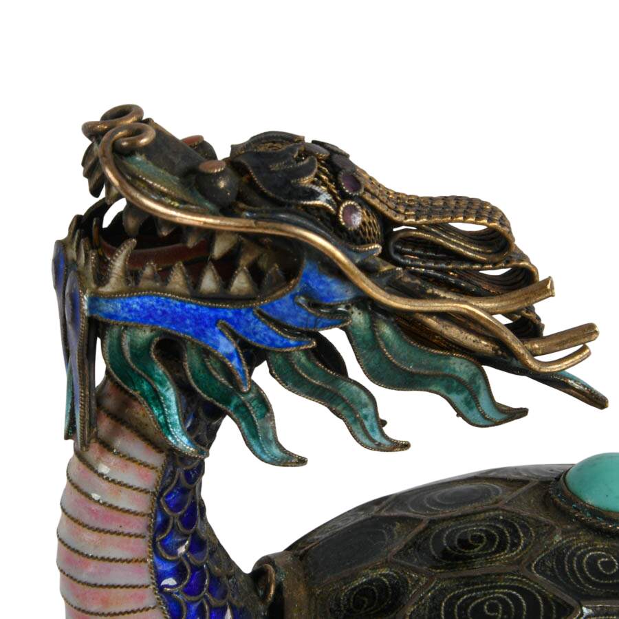 Group of Cloisonné and Enamel Animals-9