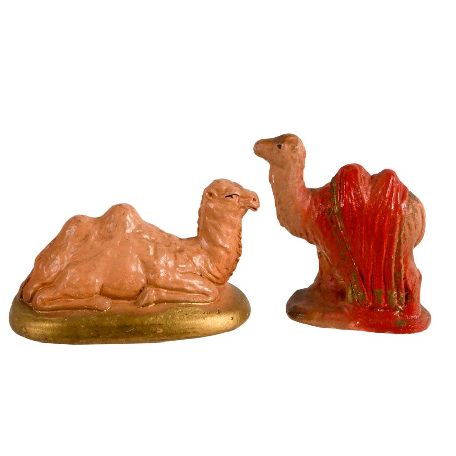 Mid-Century Modern Plaster Religious Scene-4