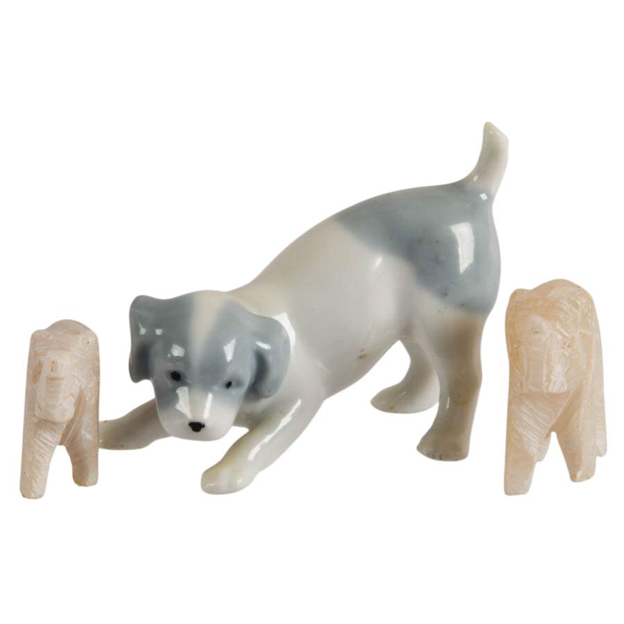 Collection of Porcelain and Stone Figures-8