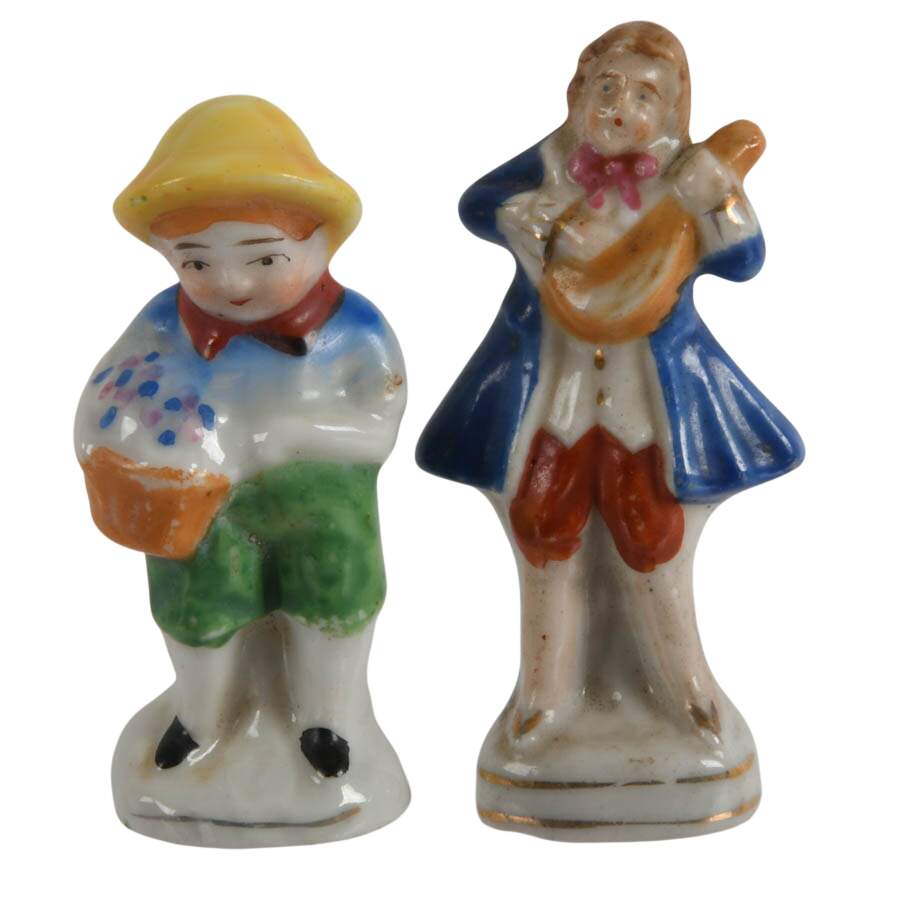 Collection of Porcelain and Stone Figures-5