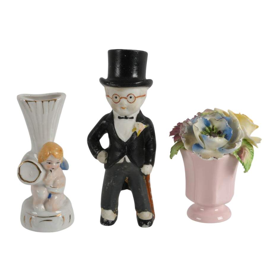 Collection of Porcelain and Stone Figures-2