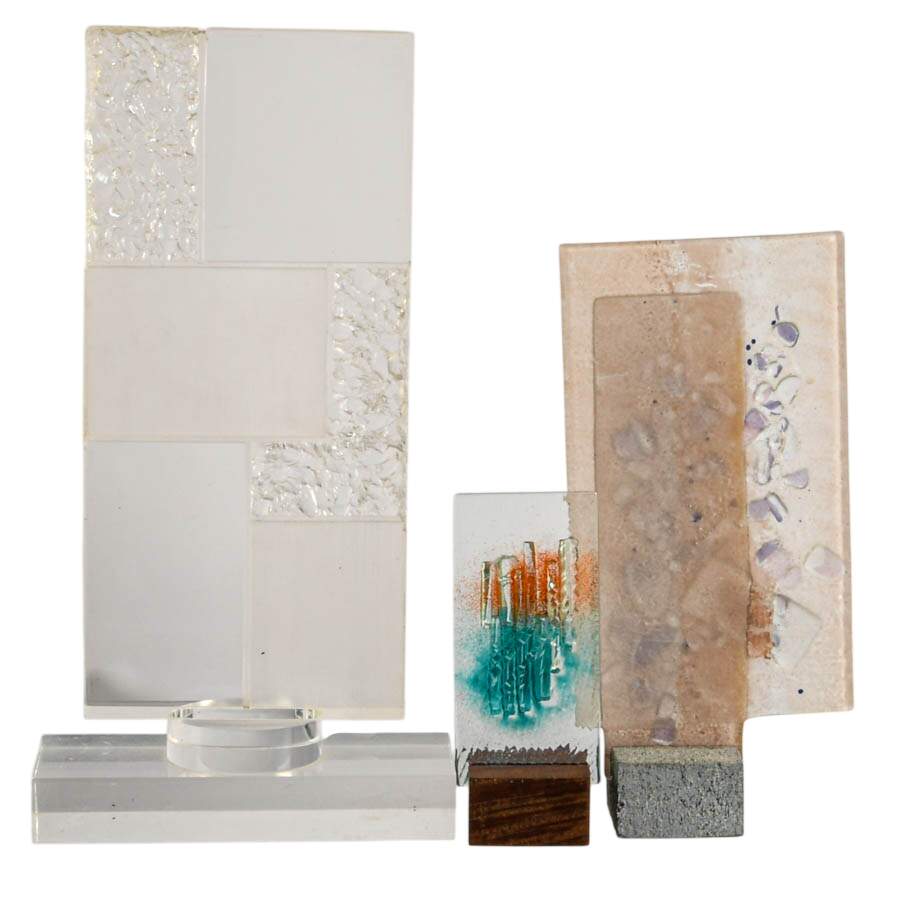 Collection of Glass and Acrylic Mid-Century Modern Sculptures-8