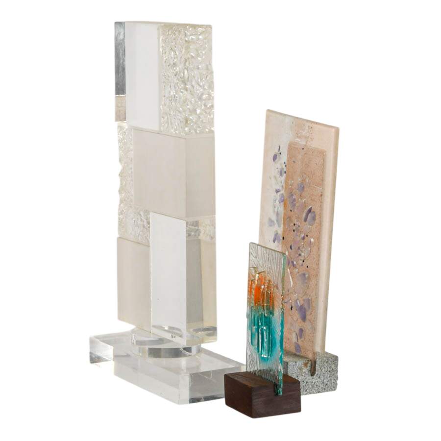 Collection of Glass and Acrylic Mid-Century Modern Sculptures-2