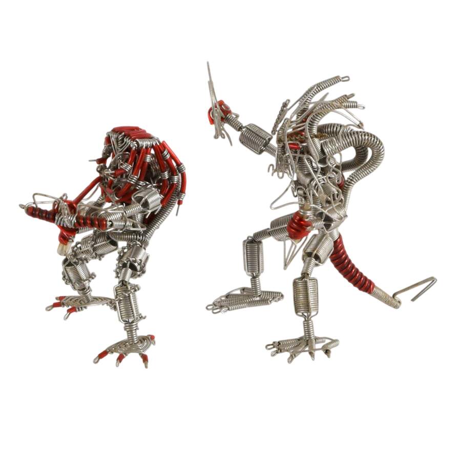 Pair of Hand-Made Wire Creatures-2