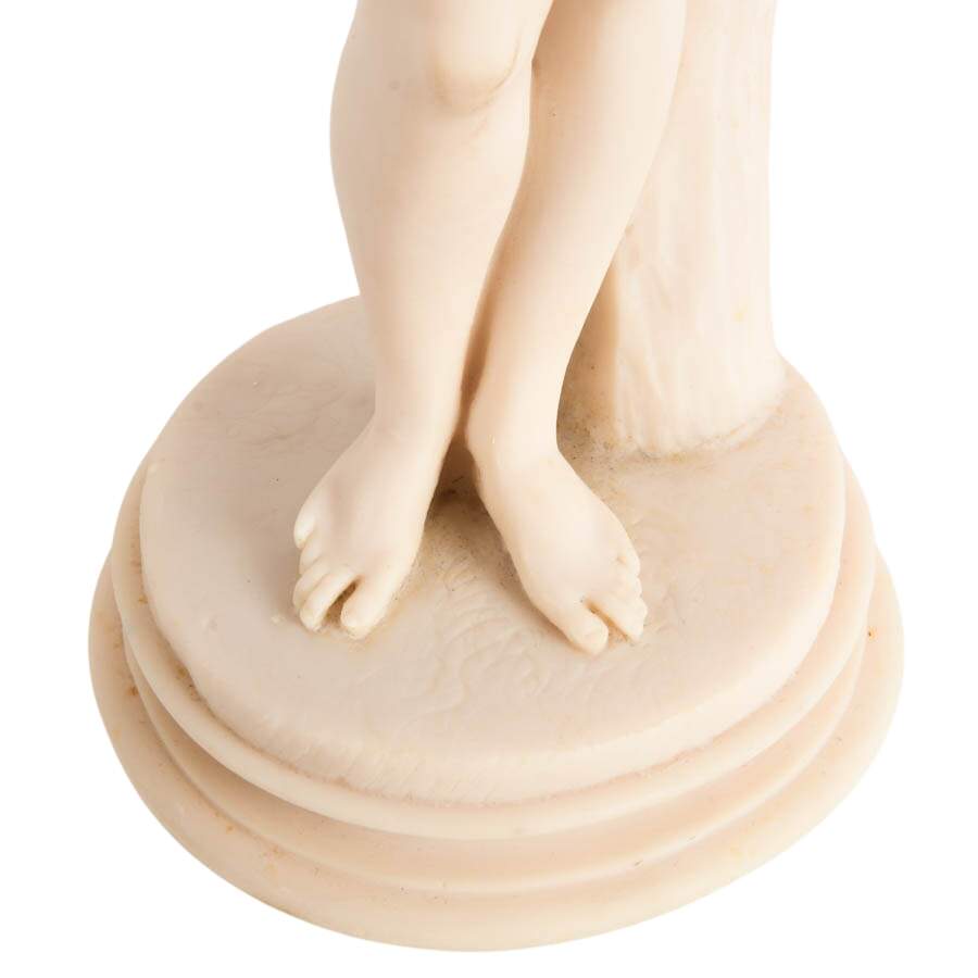 Pair of Alabaster Aphrodite Table Statues-8