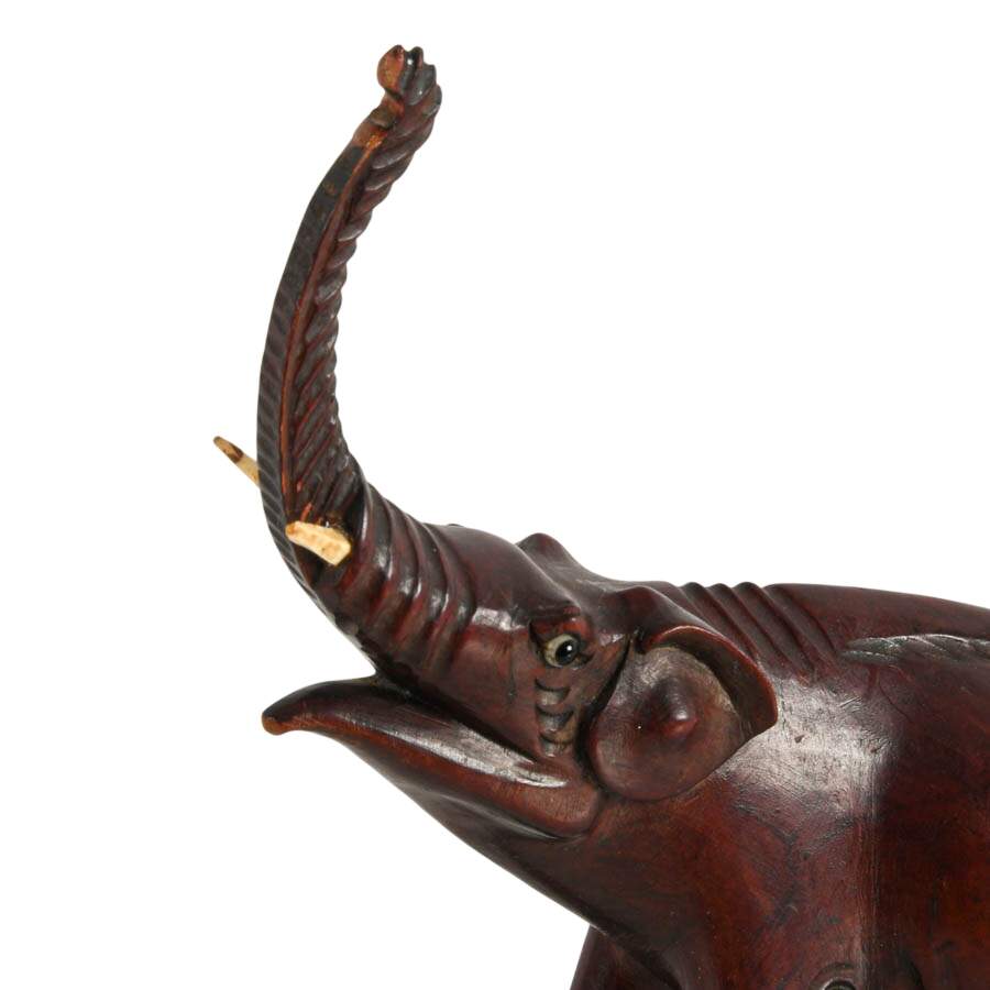 Trio of Wooden African Animals-5