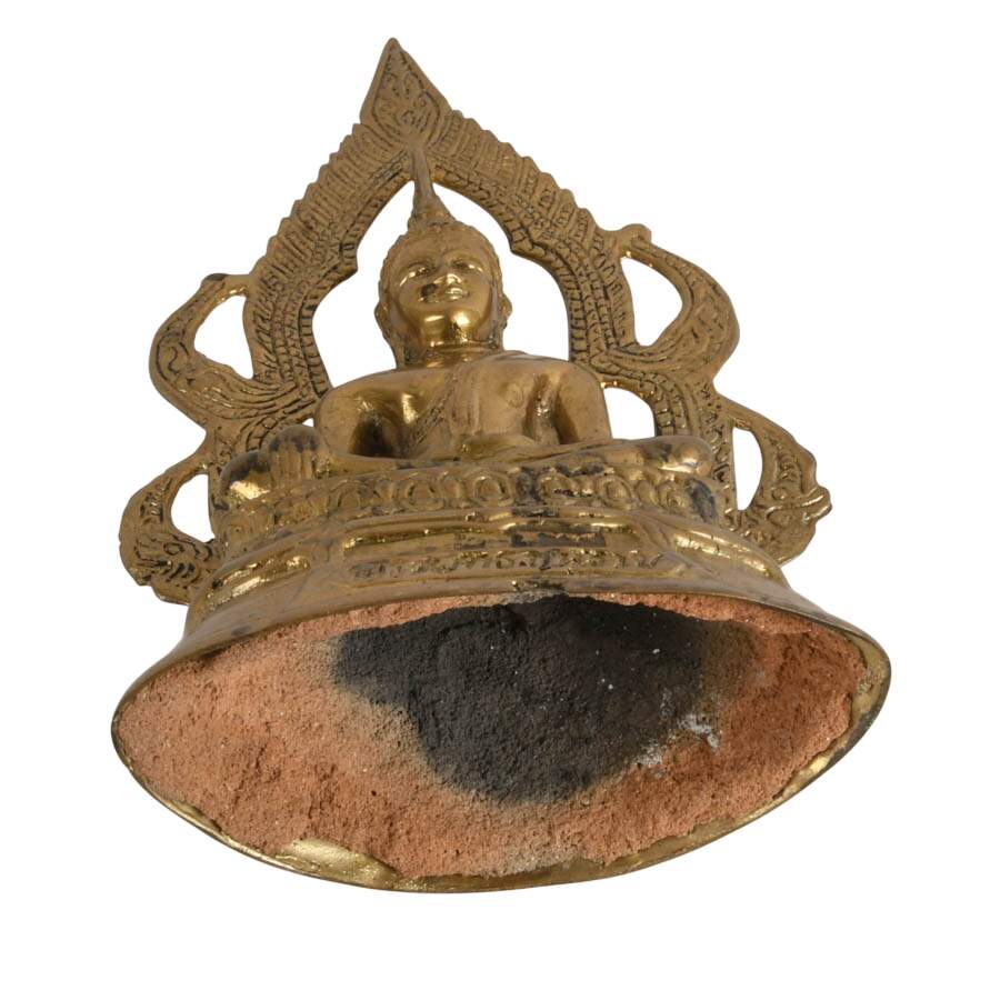 Antique Brass Phra Buddha Chinnarat Statue-8
