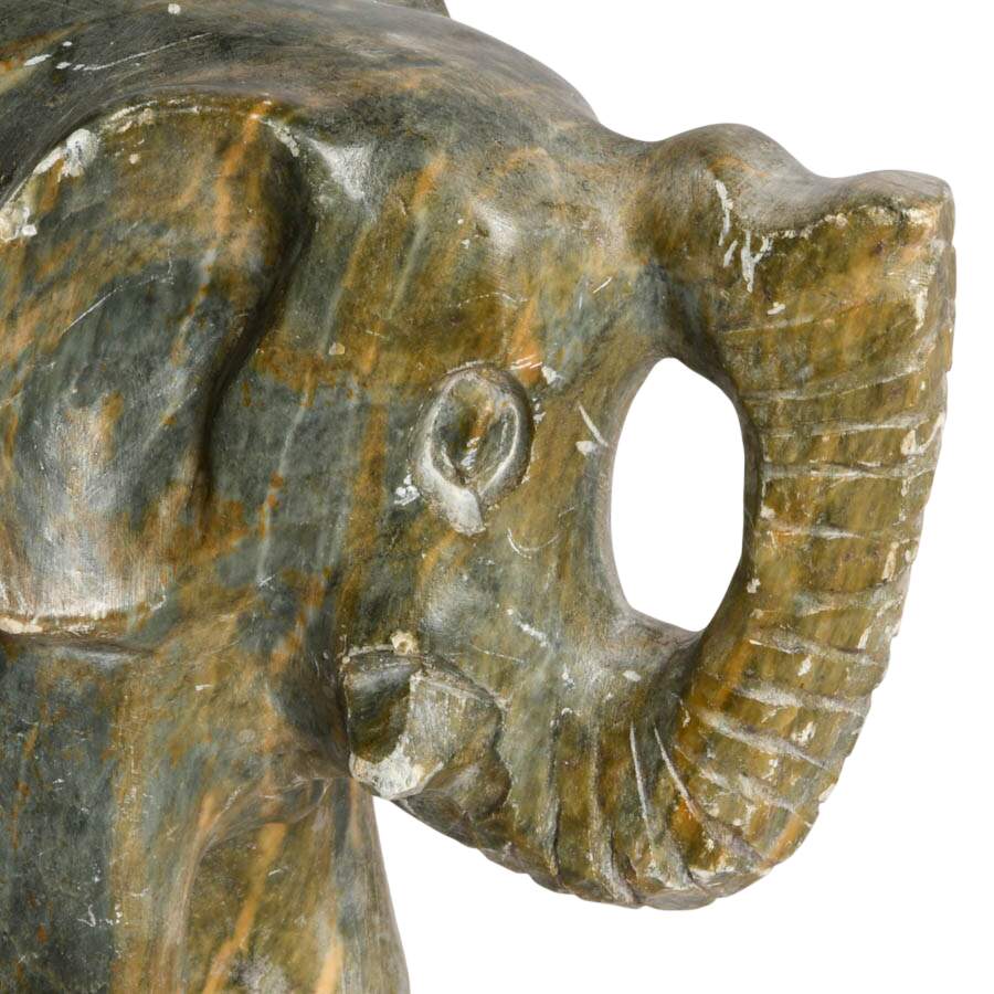 Hand-Carved Stone Elephant-5