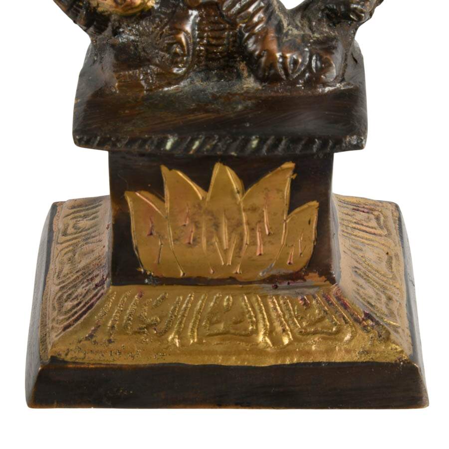Cold-Painted Spelter Statue of Lord Shiva in his Nataraja Form-2