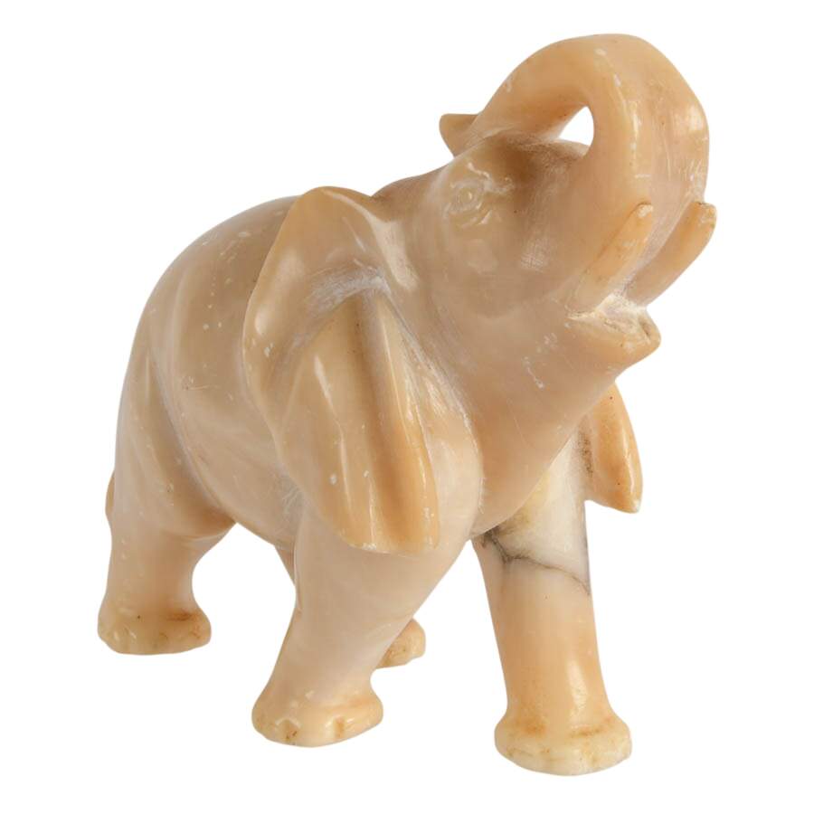 Alabaster Carved Elephant-6