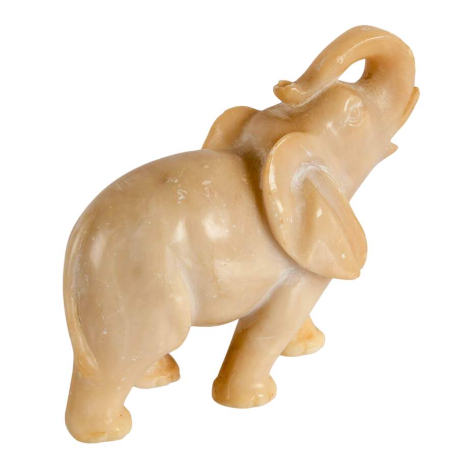 Alabaster Carved Elephant-5
