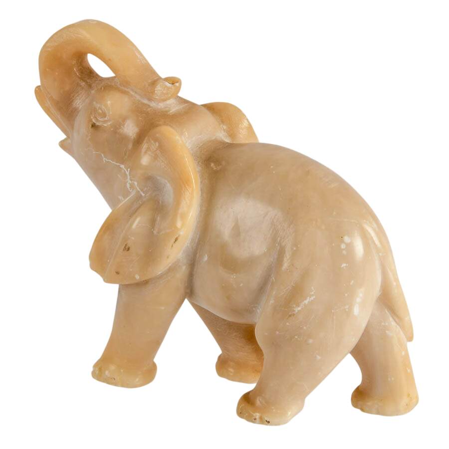 Alabaster Carved Elephant-3