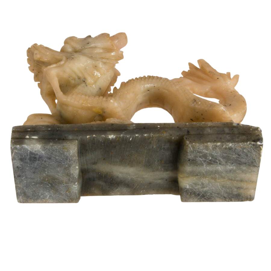 Chinese Hand-Carved Soapstone Dragon-8