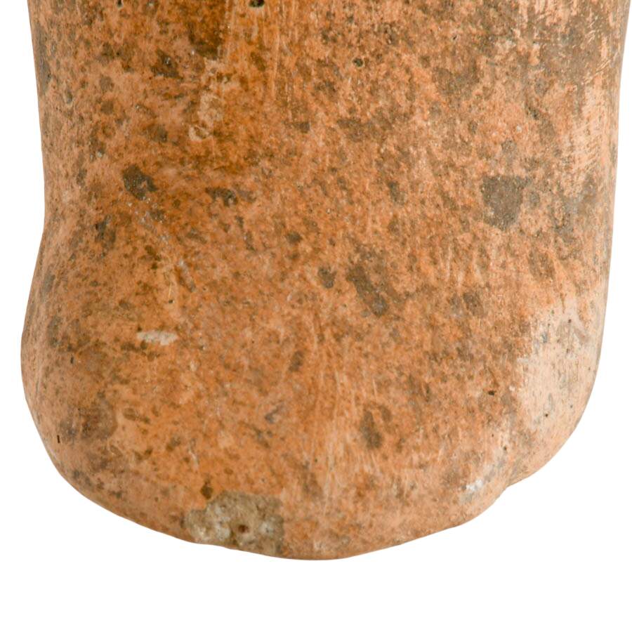 Mesoamerican-Style Seated Pottery Figure-6