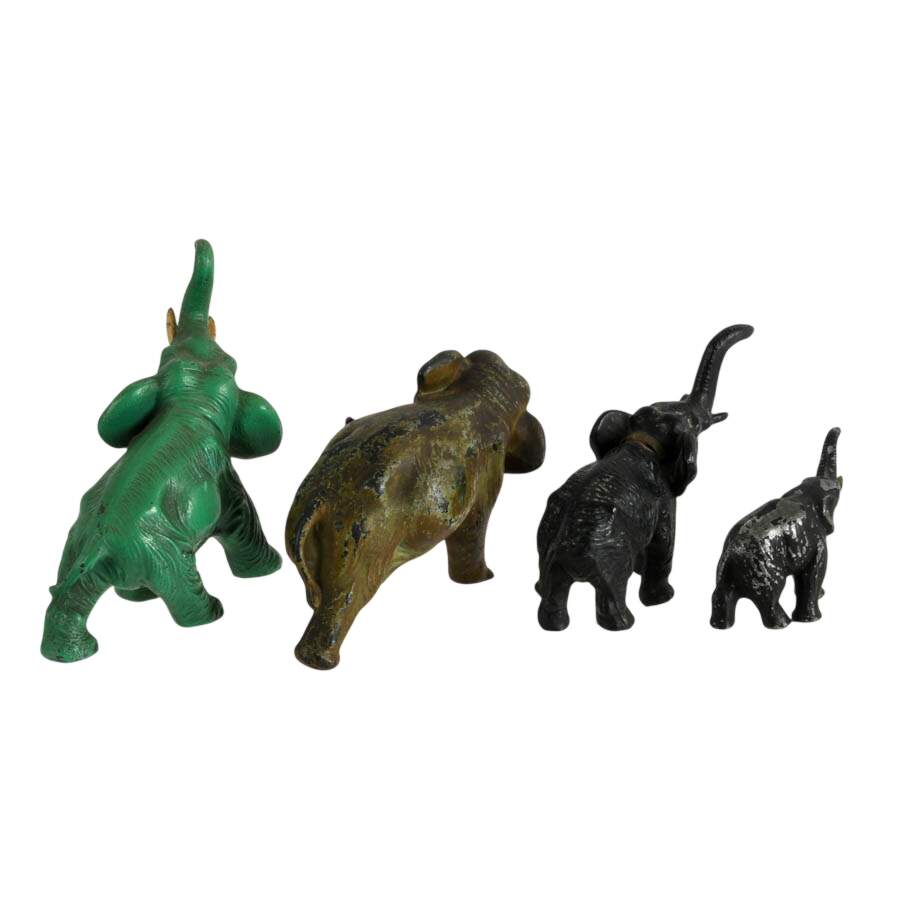 Grouping of Metal Elephant Herd-2