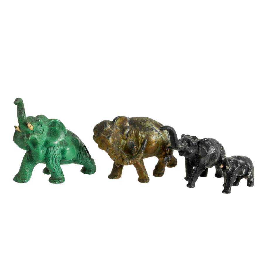 Grouping of Metal Elephant Herd-1