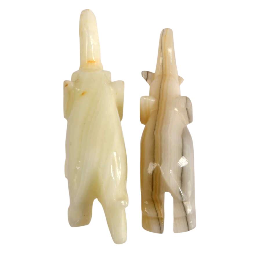 Herd of Light-Colored Stone Elephants-7