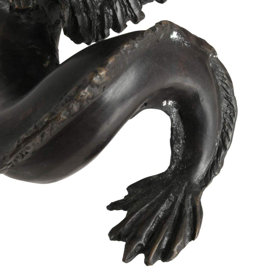 Single Bronze Putti Di Mare Figure-9