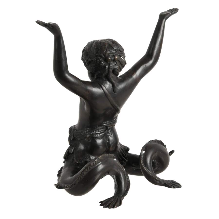 Single Bronze Putti Di Mare Figure-8