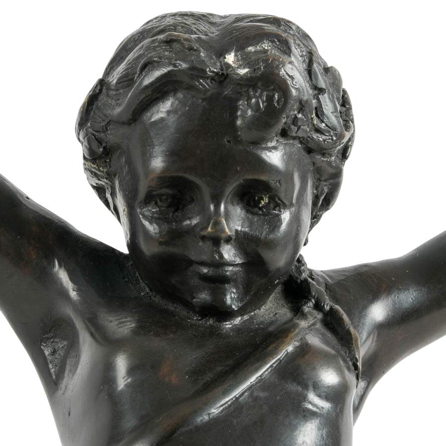 Single Bronze Putti Di Mare Figure-2