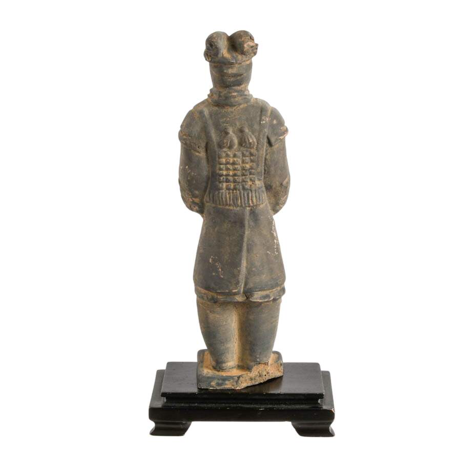 Chinese Terracotta Warrior Reproduction Statue on Base-7
